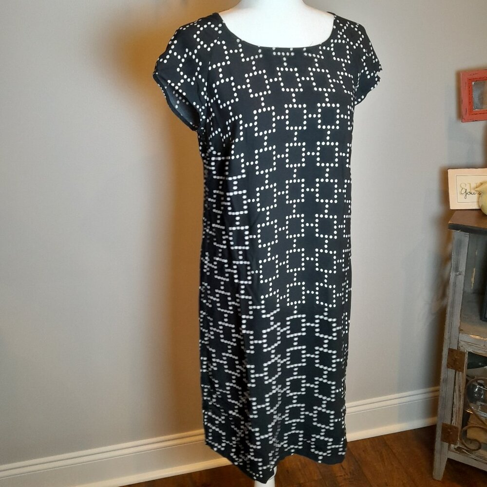 Navy/Black Design Dress Spring or Summer